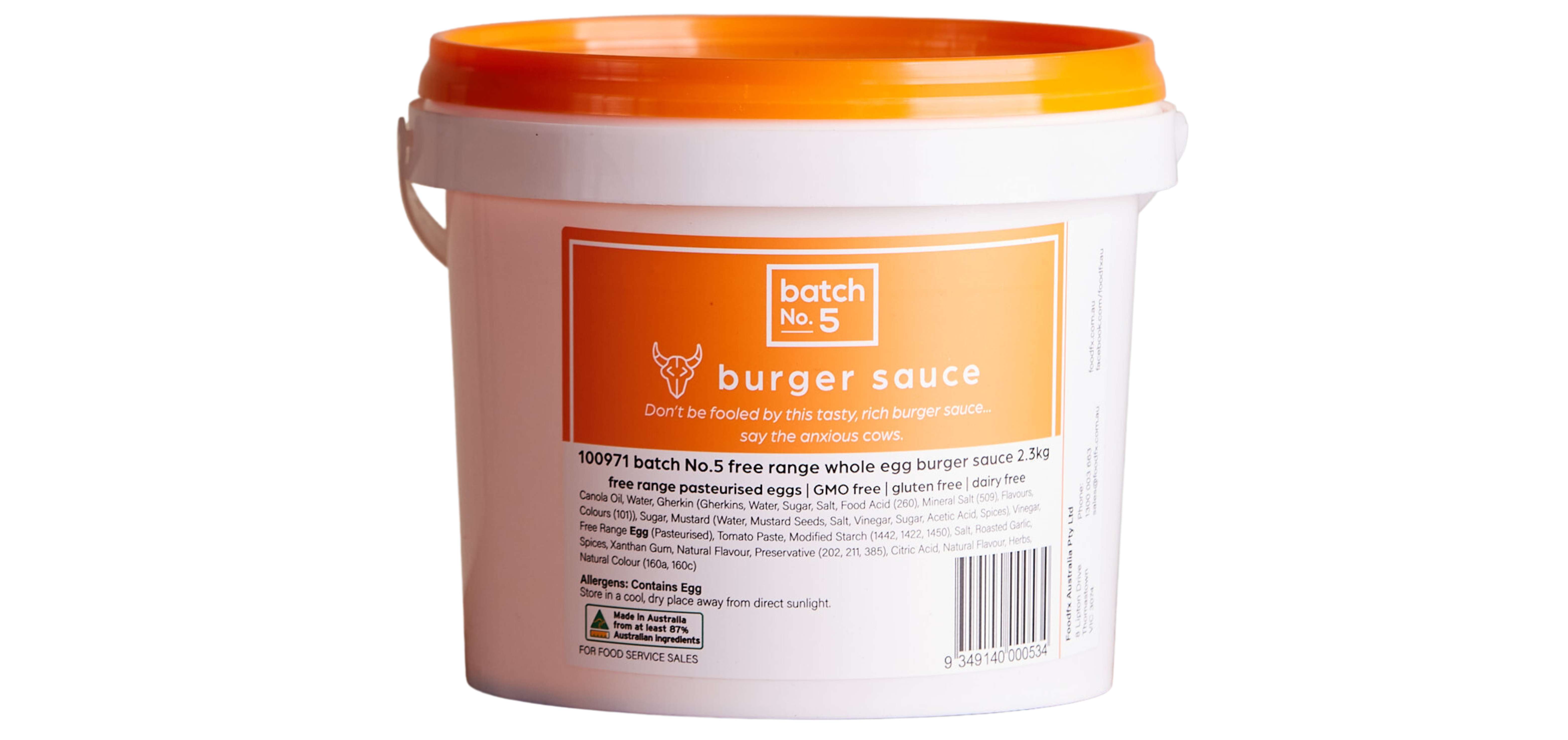 100971 Bn5 Burger Sauce 2 3kg 4