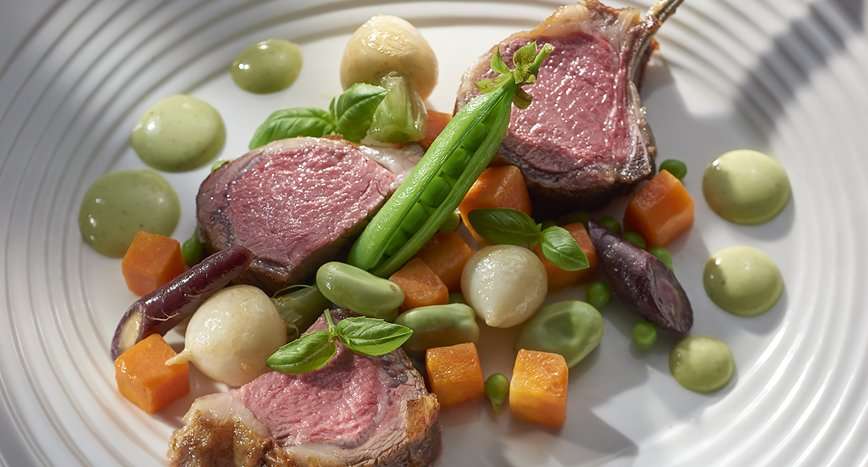 New Roasted Rack Lamb